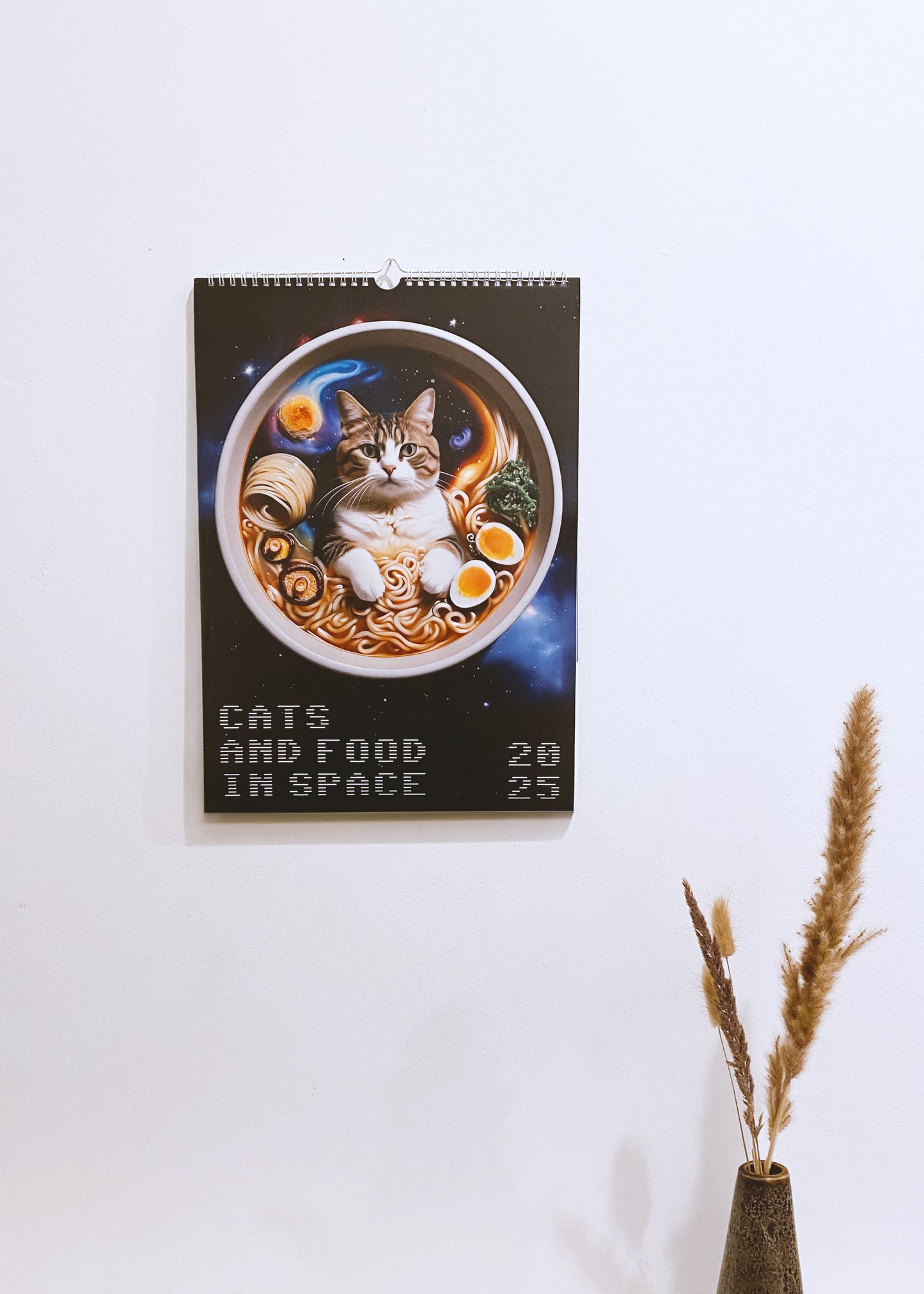 Cats and Food in Space 2025 Calendar – A Space Journey for Cat and Food Lovers!